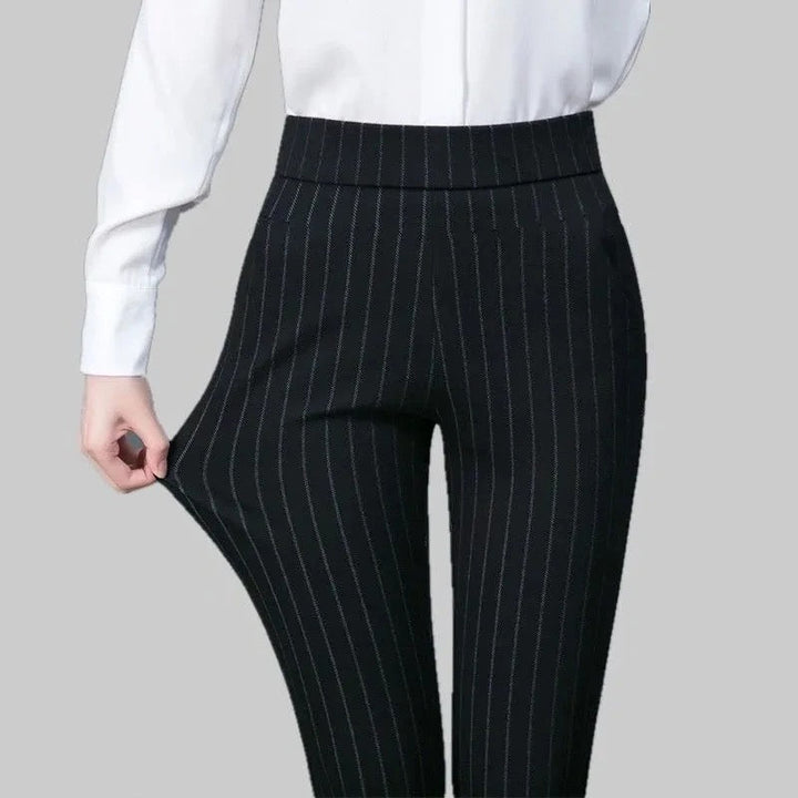 Women's ultra-comfort black stretchy pants, perfect for everyday wear, athleisure, and casual style.