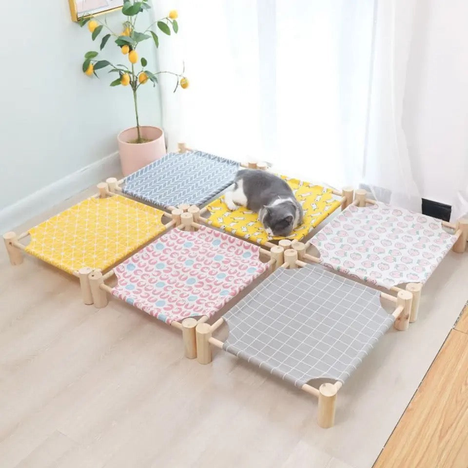 Cooling Cat Hammock, breathable mesh feline lounge for ultimate comfort & relaxation, perfect pet bed.