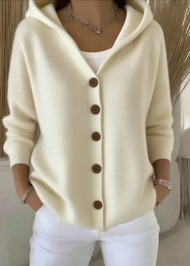 Chic women's open front cardigan, an elegant sweater for versatile styling & cozy everyday wear.