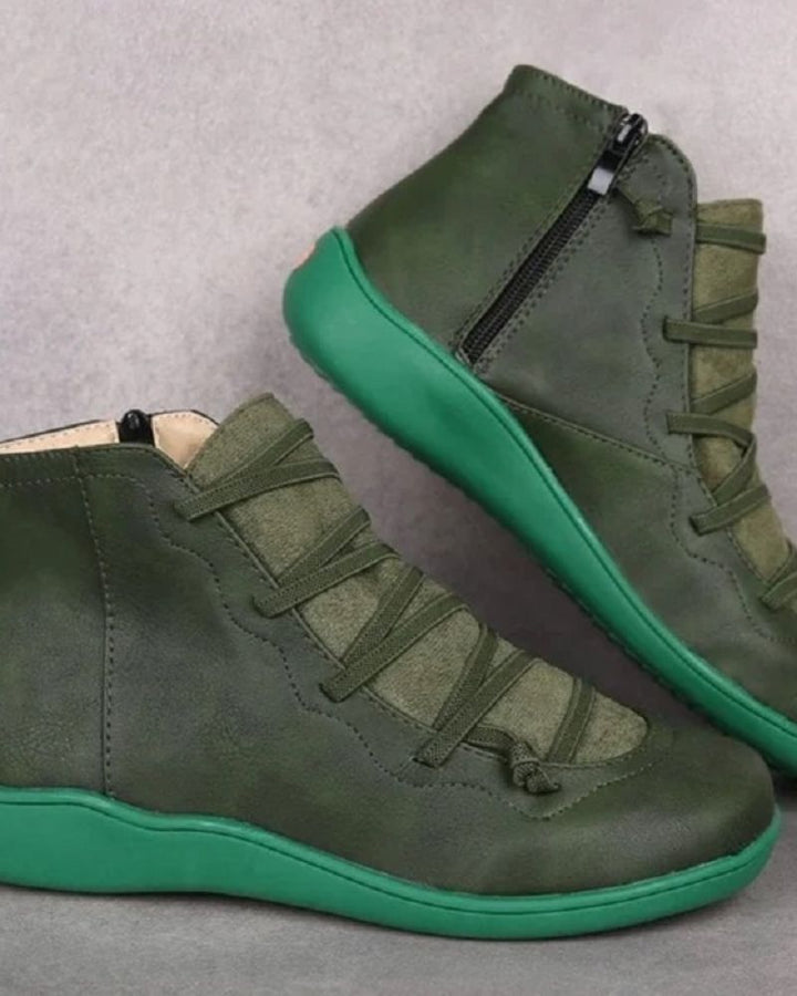 Comfortable women's winter boots. Premium, supportive ankle boots perfect for fall fashion & everyday versatile style.