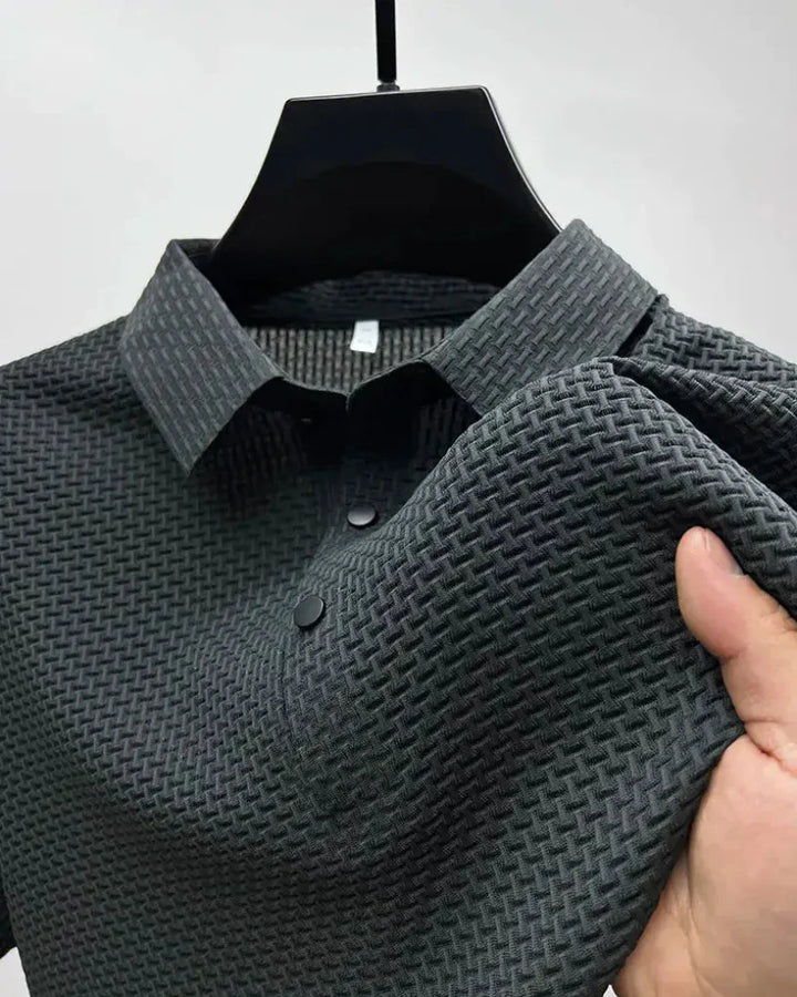 Versatile men's classic polo shirt. Stylish short-sleeve top, perfect for casual wear or office fashion.