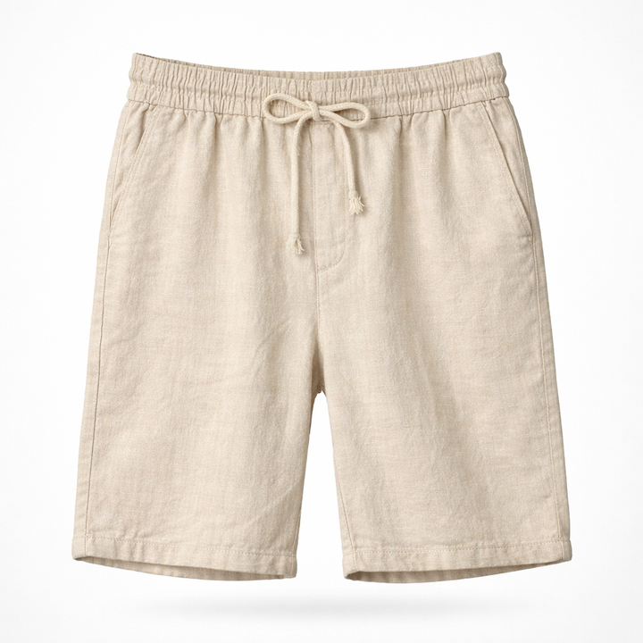 Comfortable men's drawstring shorts in a relaxed fit. Versatile for everyday, beach, or warm weather activities.