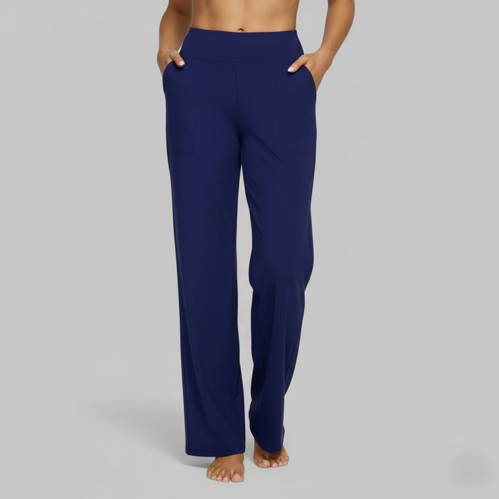 Seamless comfort in women's stretch trousers, soft and flexible for casual use.