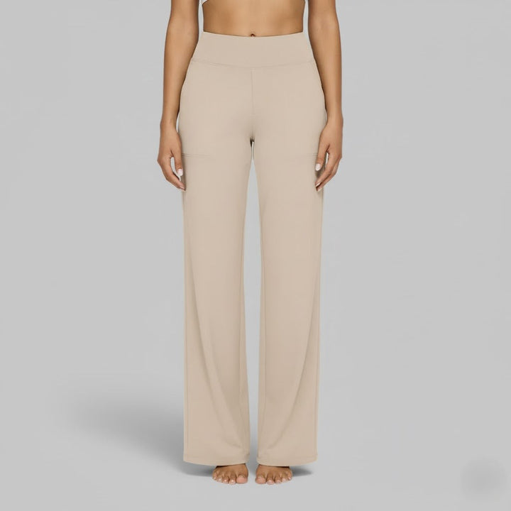 Women's comfortable stretch pants, designed for effortless casual and everyday wear.