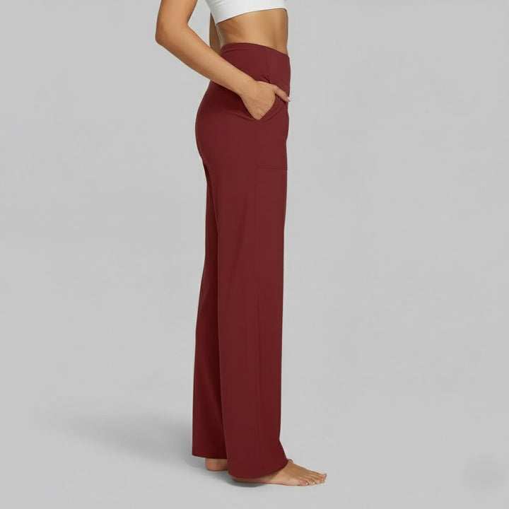 Easy-care women's stretch pants, soft fabric for ultimate comfort and flexibility.