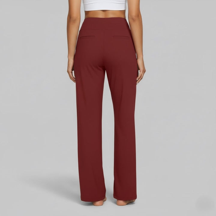 Modern fit women's stretch trousers, flexible and comfortable for daily activities.