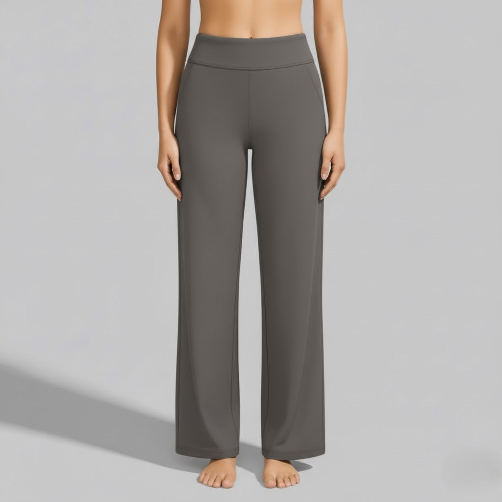 Comfortable women's stretch trousers, ideal for versatile casual and everyday wear.