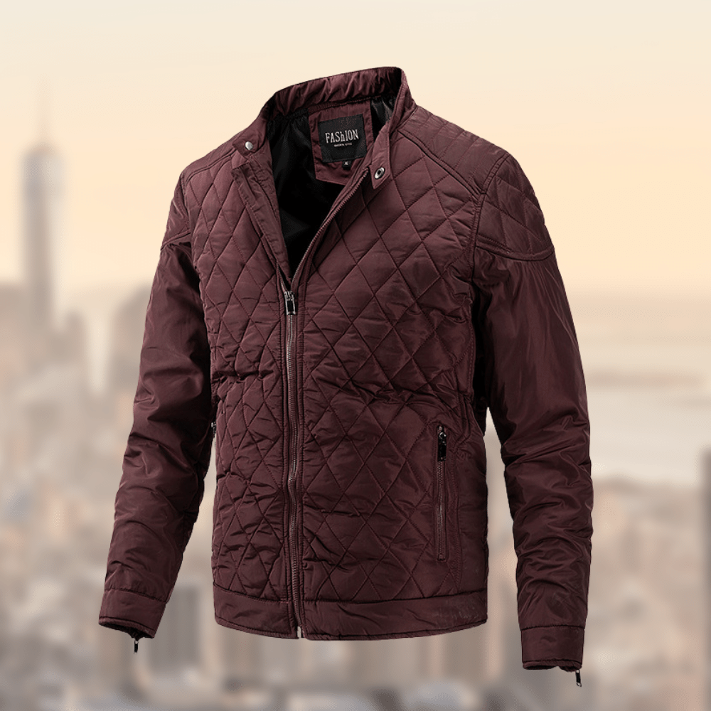 Casual men's quilted lightweight bomber jacket, a versatile outerwear piece for men's everyday style.
