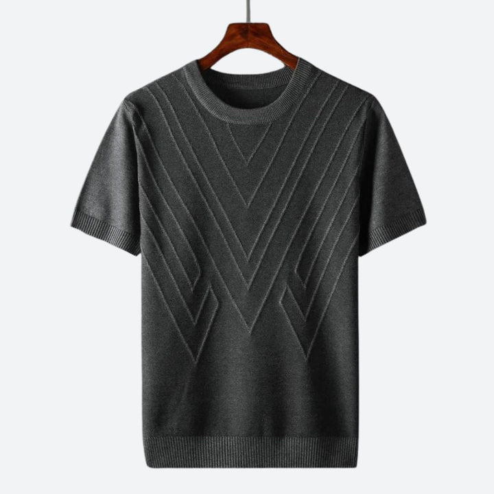 Stylish men's modern t-shirt. Comfortable, versatile luxury tee for men's fashion & casual wear.