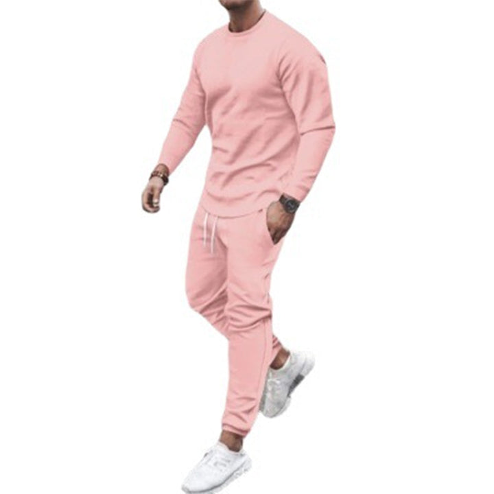 Men's slim fit tracksuit for casual sports & everyday comfort. Two-piece athletic jogging set.