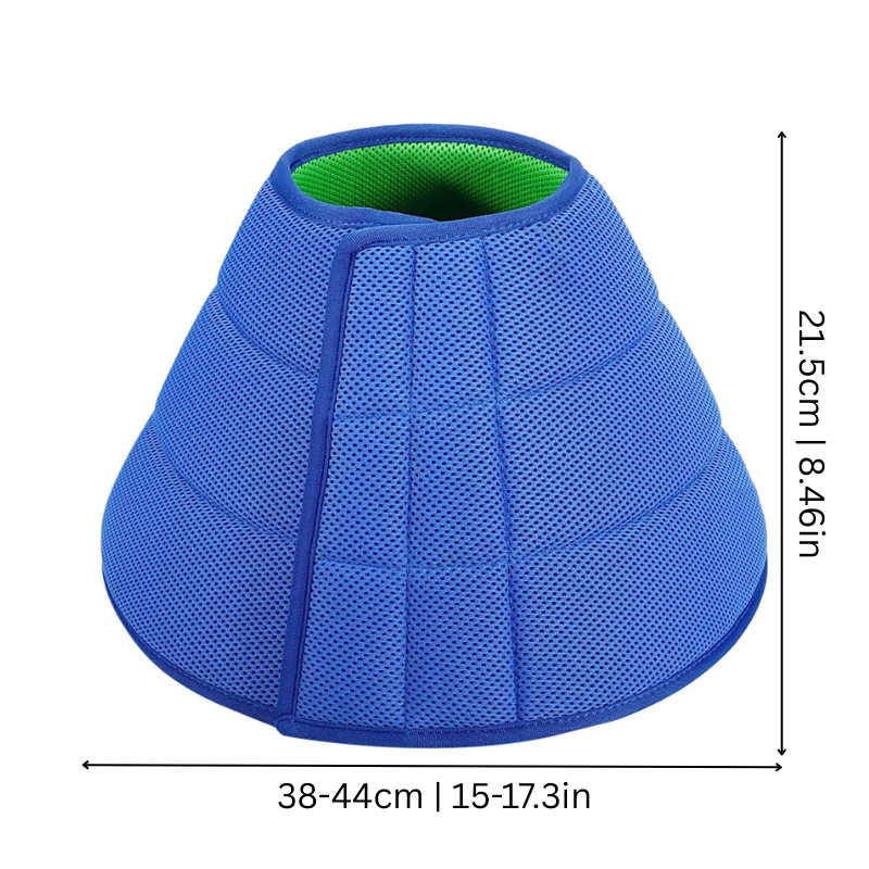 Adjustable soft pet recovery cone collar for cats & dogs, designed for comfortable post-surgery wound and bite protection.