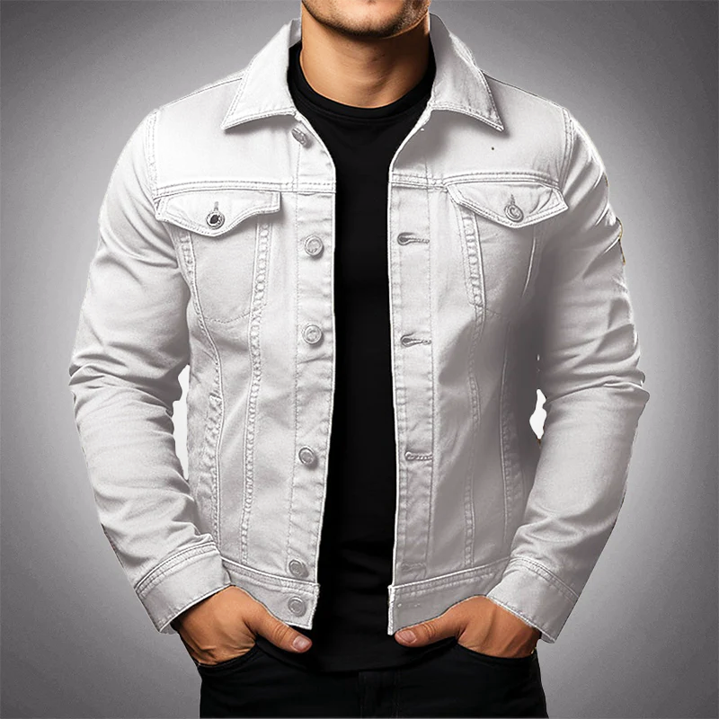 Comfortable men's classic casual jacket, ideal versatile outerwear for everyday style and layering.