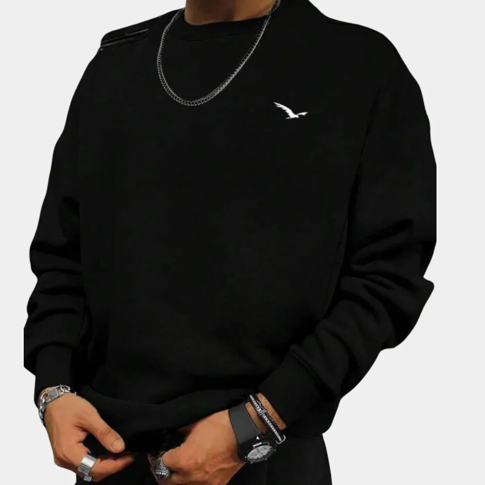 New men's everyday long-sleeve sweater. Comfortable & stylish pullover, great for casual men's clothing.