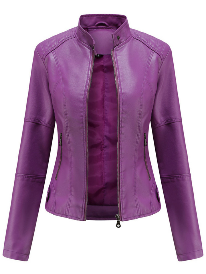 Versatile women's fashion jacket for cool weather. Structured fit, ideal for chic transitional outfits.