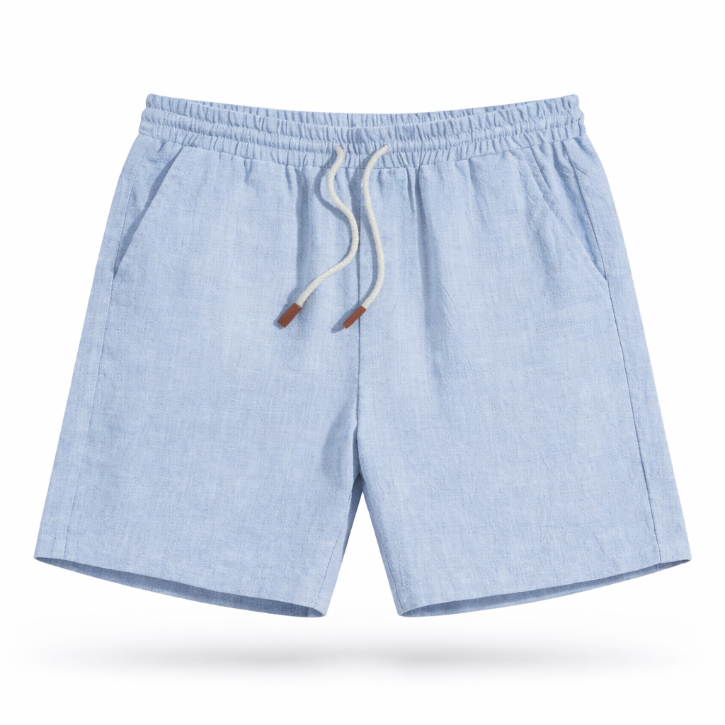 Men's comfortable summer shorts, designed with an elastic waist and drawstring for ultimate casual everyday wear.