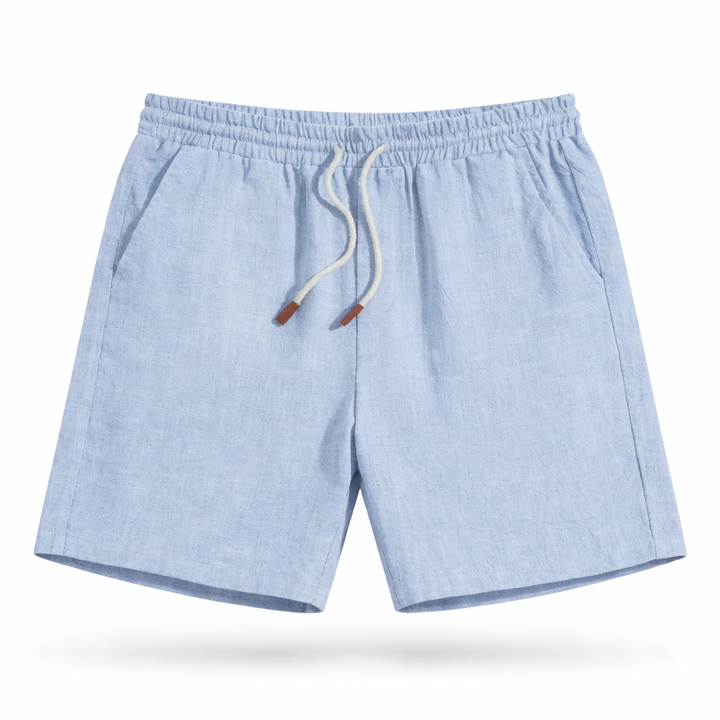 Men's comfortable summer shorts, designed with an elastic waist and drawstring for ultimate casual everyday wear.