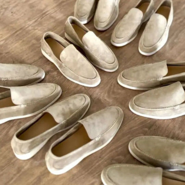 Effortless style with men's navy blue casual loafers, easy slip-on design for daily wear.