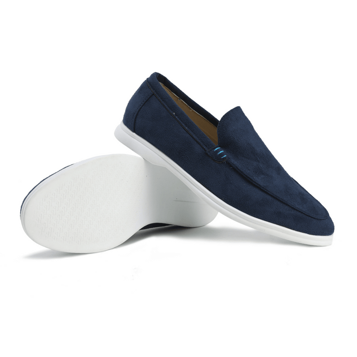 Versatile men's casual slip-on loafers in a classic tan, suitable for any occasion.