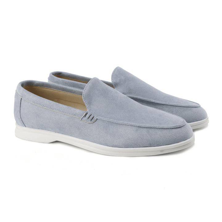 Lightweight men's slip-on loafers, dark brown, designed for ultimate comfort & everyday use.