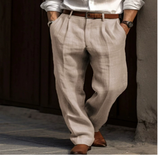 Breathable, lightweight men's chino pants with a relaxed fit. Essential summer trousers for comfortable, casual style.