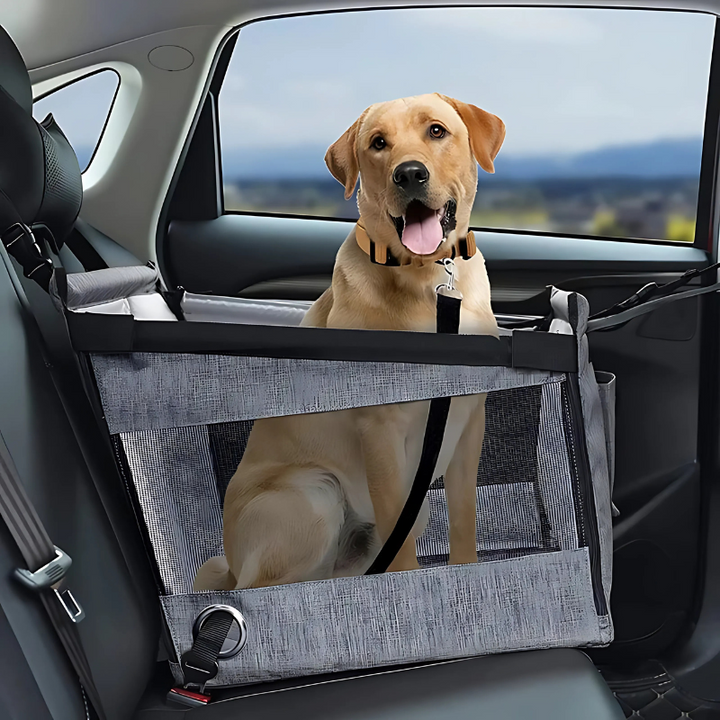 Secure dog car booster seat for safe pet travel. Cozy, durable & easy-clean vehicle pet carrier for small dogs.