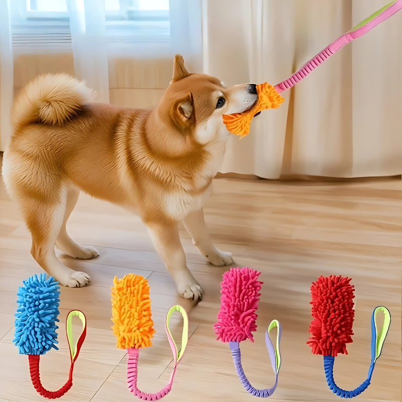 Durable interactive dog tug toy for active play, great for chewing and long-lasting fun with pets.