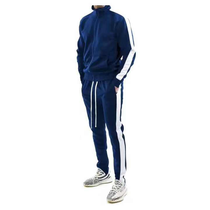 Timeless men's tracksuit set, versatile for sportswear, casual wear & loungewear. Comfortable & stylish.