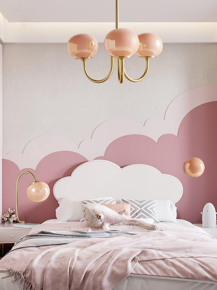 Modern chrome diffused globe lamp, provides soft light for a cozy living area.