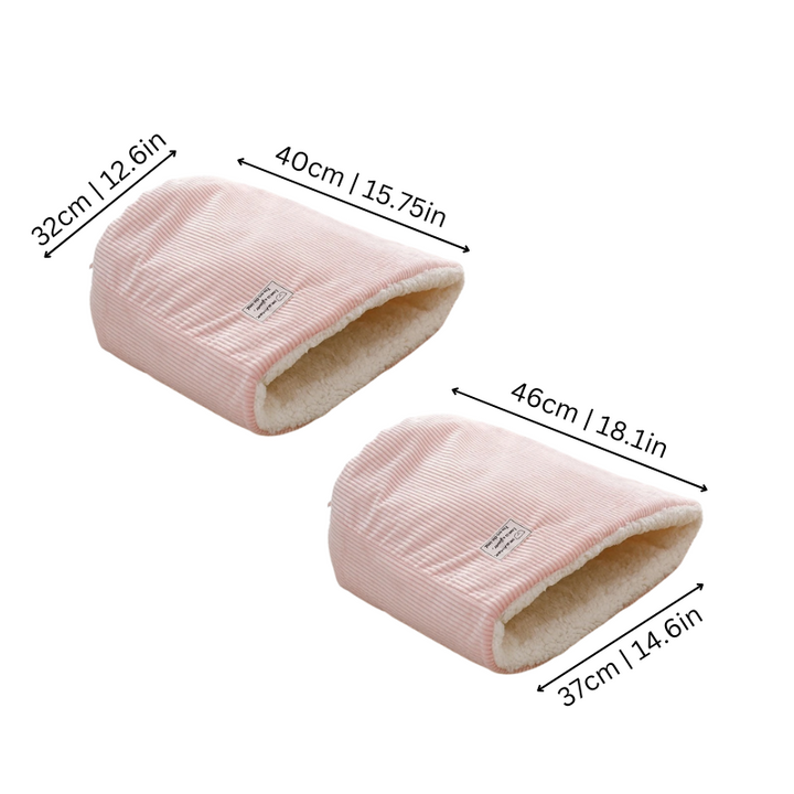 Snug cat cave bed, a warm & secure feline sanctuary. Perfect pet bed for cozy winter naps.