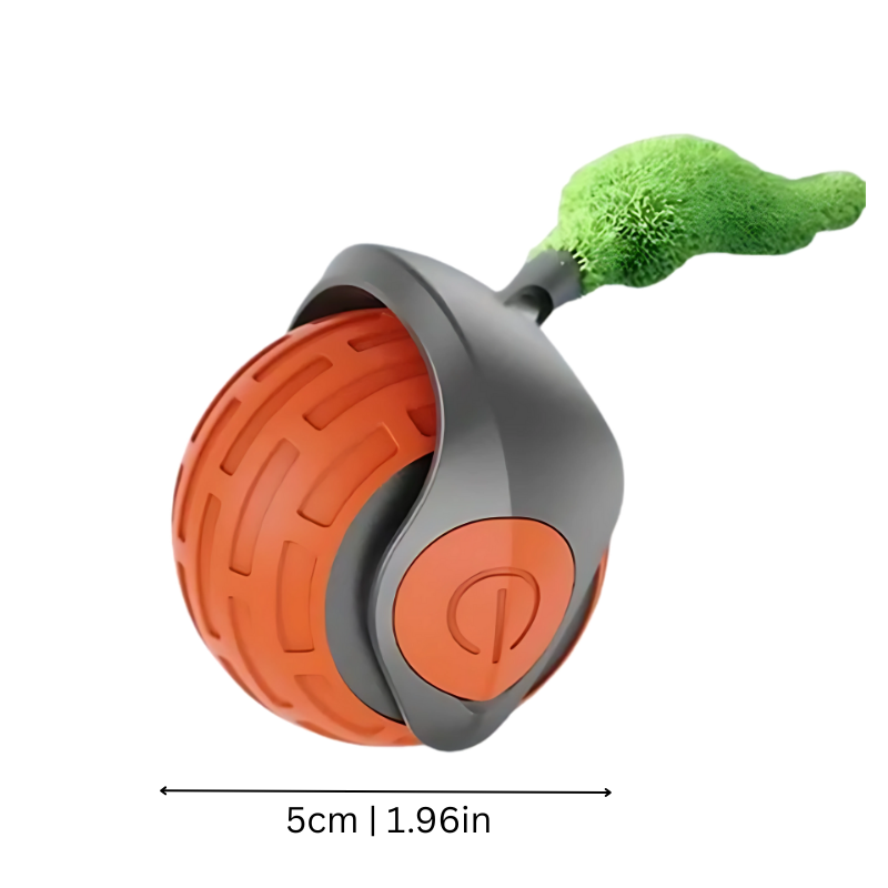 Silent, smart interactive cat play ball with USB recharge, stimulating active feline fun.