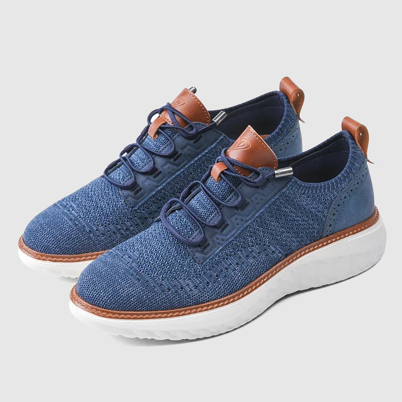 Athletic men's comfort sneakers with breathable mesh upper, perfect for walking and casual wear.
