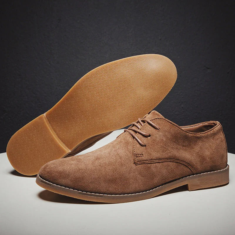 Men's stylish lace-up formal shoes, a comfortable choice for weddings & events.