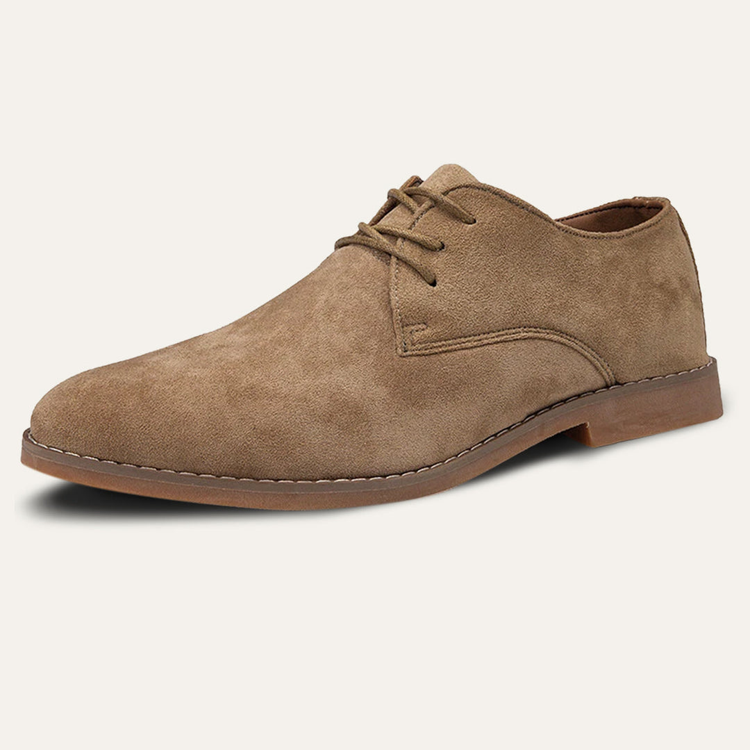 Formal men's lace-up shoes, comfortable fit, great for all-season occasion wear.