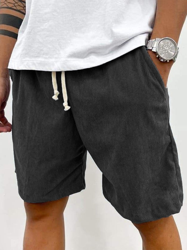 Comfortable men's stretch corduroy shorts, ideal for spring & summer. Relaxed fit ensures all-day comfort.