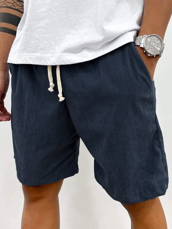 Men's stylish summer corduroy shorts. Comfortable stretch fabric makes them perfect for everyday wear.