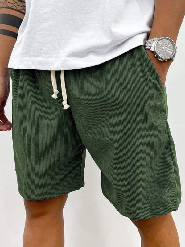 Lightweight men's ribbed corduroy shorts. Breathable stretch material for ultimate spring & summer comfort.