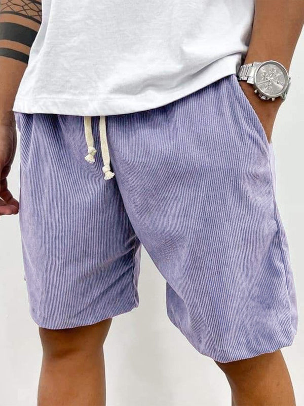 Comfortable men's casual shorts. Ribbed stretch corduroy perfect for warm spring and summer days.