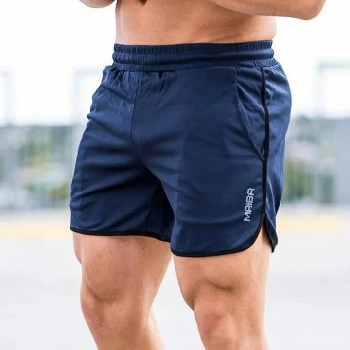 Comfortable men's summer shorts. Slim fit athletic style for casual wear or light workouts. Breathable activewear.