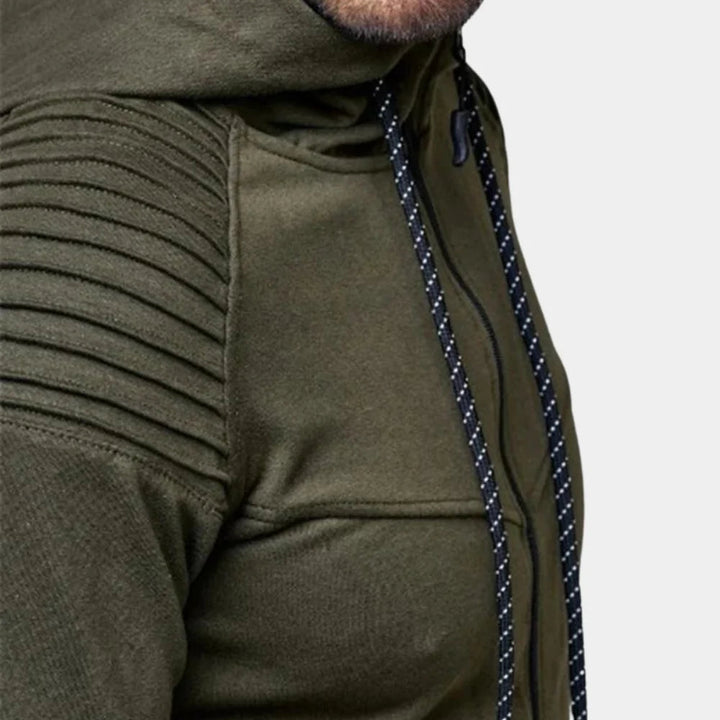 Ultimate comfort in this men's two-piece tracksuit set, perfect for lounging, athletics, or casual outings.
