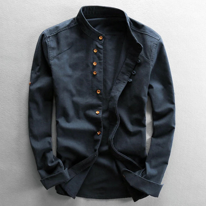 Classic fit men's long sleeve shirt, a versatile wardrobe essential for comfortable and stylish everyday wear.