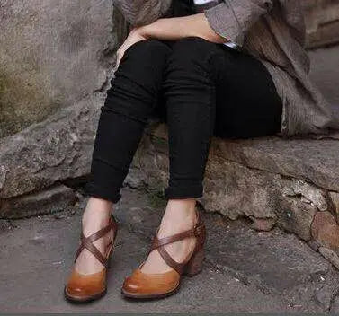 Women's light brown summer high heels, featuring a classic design for elegant summer and party wear.