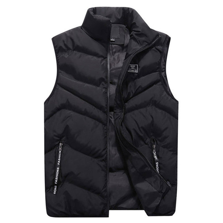 Lightweight quilted vest for women, featuring a chic high collar and functional side zip pockets.