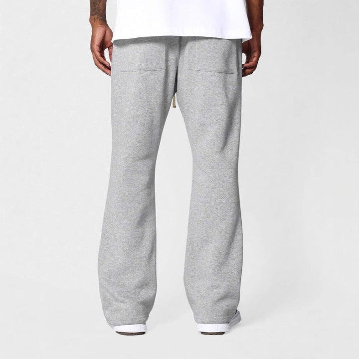 Men's flared sweatpants offering ultimate comfort, a relaxed fit, and modern casual style for everyday wear.