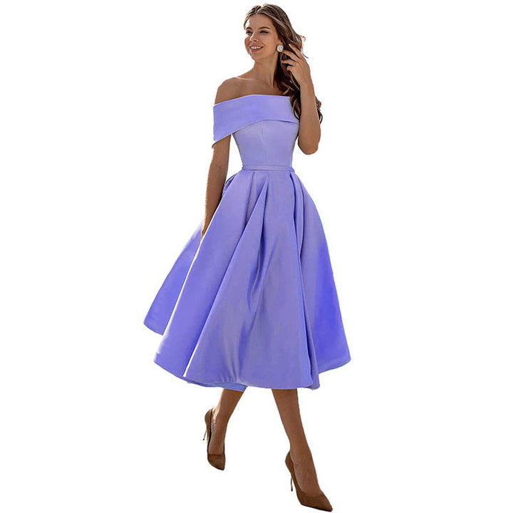 Women's fashion strapless dress, an elegant modern cocktail choice for special occasion parties & evening wear.