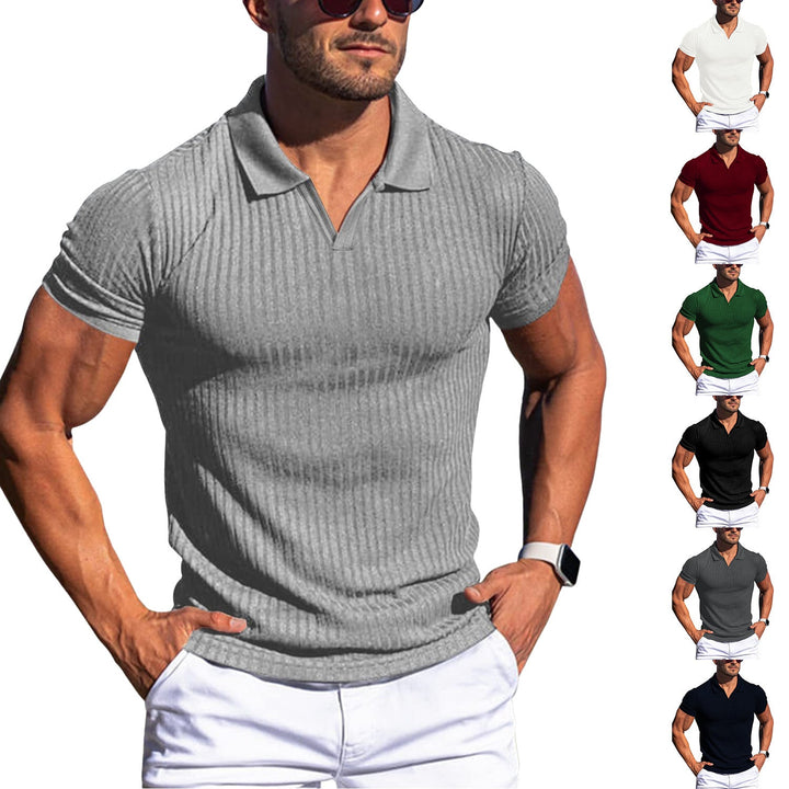 Men's structured short sleeve polo shirt, a classic & comfortable casual wear top for summer fashion.