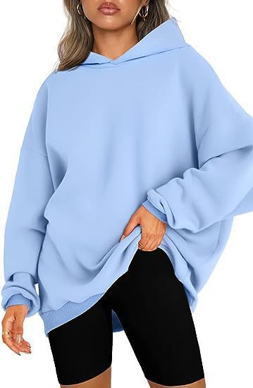 Comfy women's oversized hoodie, perfect for lounging or a relaxed casual look.
