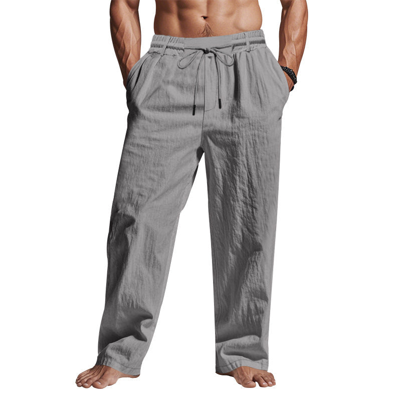 Men's relaxed fit breathable trousers, full length, perfect for comfort & everyday casual wear.