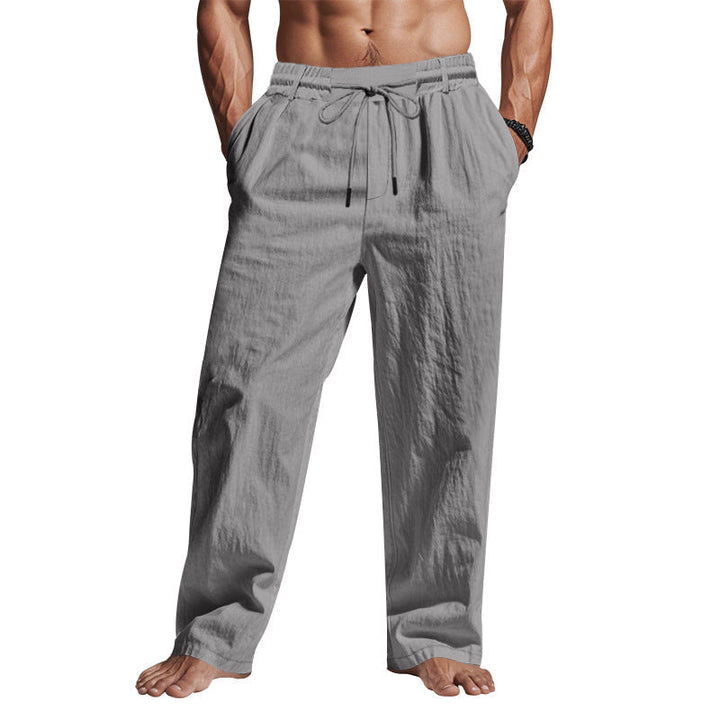 Men's relaxed fit breathable trousers, full length, perfect for comfort & everyday casual wear.