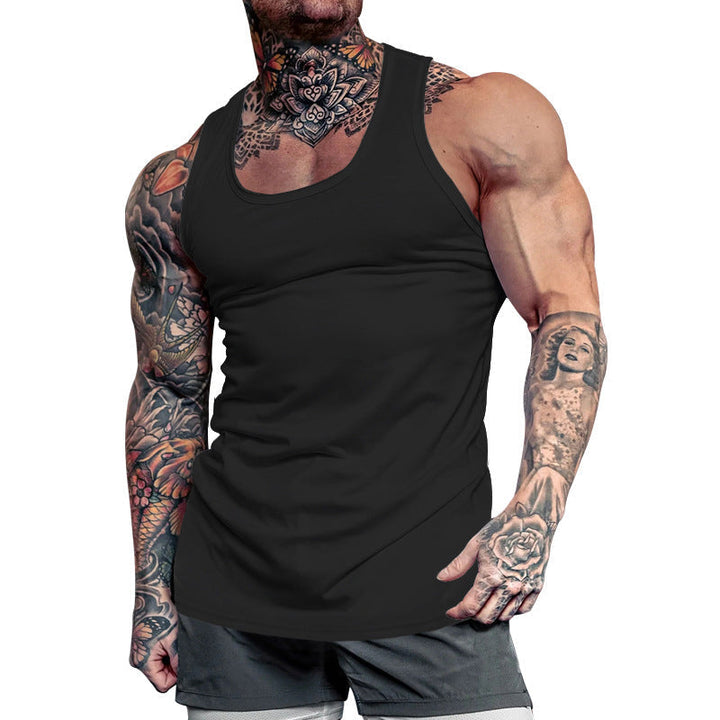 Men's performance activewear tank, suitable for gym & casual wear. Breathable & quick-dry comfort.