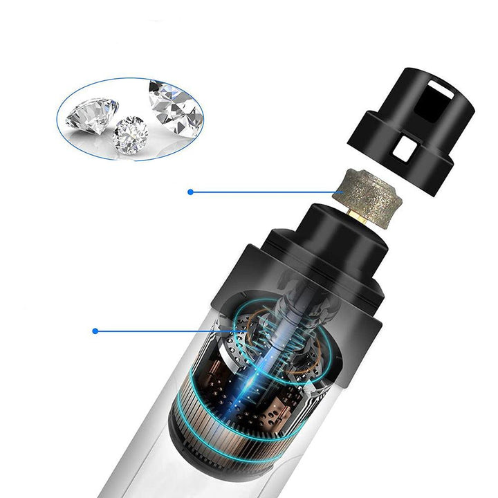 Professional electric dog & cat nail grinder with quiet motor & LED light for pain-free, gentle pet claw grooming.